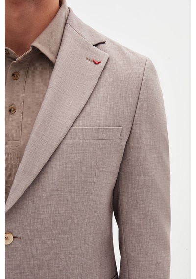 D's Damat Ds Damat Slim Fit Bej Baskılı Sihirli Takim Elbise 4hc05ım03577m Bej