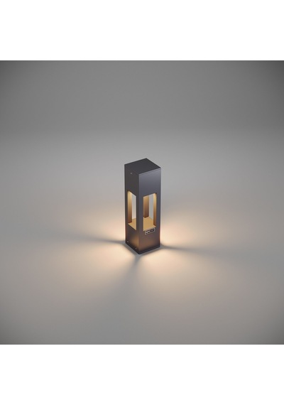 FoneLight AKA Set Üstü 35 cm LED Bahçe Yol Aydınlatması Antrasit Alüminyum IP65 Peyzaj Aydınlatma Armatürü 3000K