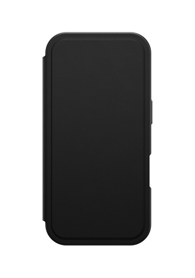 Apple Uyumlu iPhone 17 Pro Max Pu Kartlıklı Kapaklı Amazingthing Glamour Foilo Serisi Kılıf Siyah Siyah