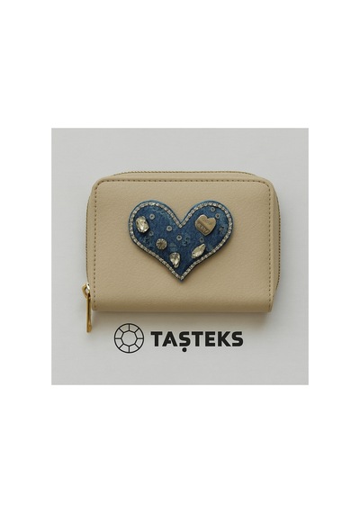 Ütülenebilen Veya Sticker Olarak Kullanılabilen Love Denim Kalp Patch Modeli