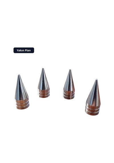 Trobus Alüminyum Sibop Kapağı Sivri Tip 4'lü 32 Mm Krom