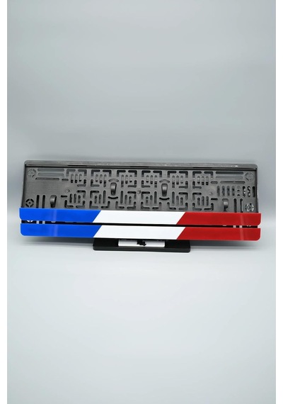 Fransa Renkleri 3d Kabartmalı Pleksi Araba Plakalığı