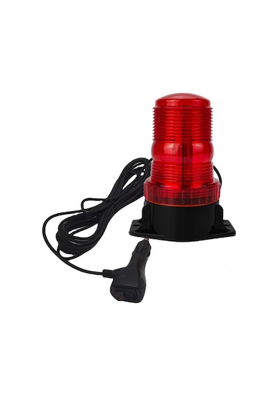 7 Fonksiyonlu Tepe Lambası Çakarlı Mıknatıslı Dikey Model 12-30v Kırmızı / Laık537-2 Renkli