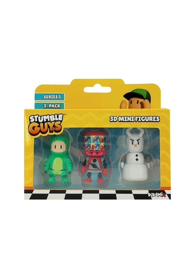 Stumble Guys Üç Boyutlu Üç Parça Mini Figür Set 5