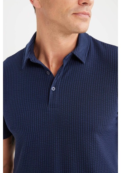DeFacto Slim Fit Dar Kesim Polo Yaka Pamuklu Kısa Kollu Tişört X2594AZ25SPNV31