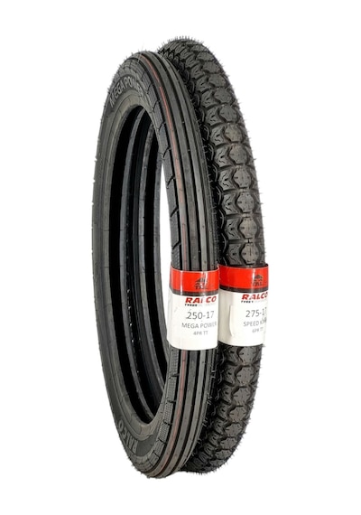 Ralco Tyres Cup Motor Lastik Takımı 275-17 Ve 250-17 Tt Tubetype - İç Lastikli Tip Ön Ve Arka Speedkingmpp