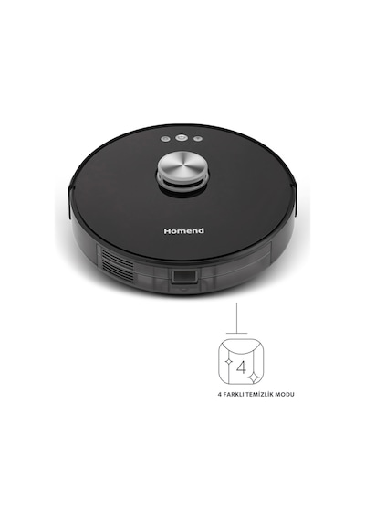 Homend Alex Laser Pro 1283H Moplu Ve Haritalamalı Akıllı Robot Süpürge Siyah