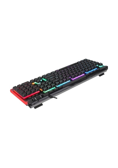 Rampage Shıne K14 Siyah Usb Rgb Backlight Membrane Gaming Oyuncu Klavye Rampage