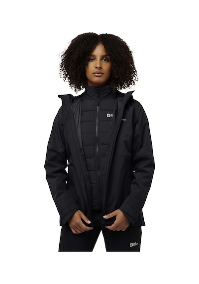 Jack Wolfskin Jack Wolfskın Glaabach 3ın1 Jkt W 6000 Siyah