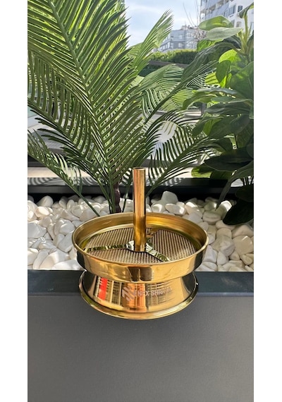 Nfx Nargile Közlüğü Büyük Boy Elekli Yanmaz - Titanyum Gold