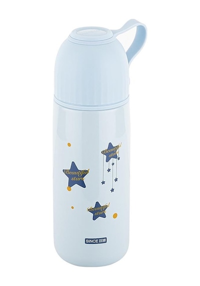 TANTİTONİ OKADI MAVİ DESENLİ PASLANMAZ ÇELİK TERMOS 300ML Mavi