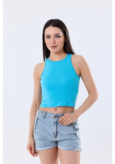 5'li Kadın Pamuklu Likralı Ribana Fitilli Crop Atlet Tişört 27120 Bordo 5'li Kadın Pamuklu Likralı Ribana Fitilli Crop Atlet Tişört 27120 Bordo
