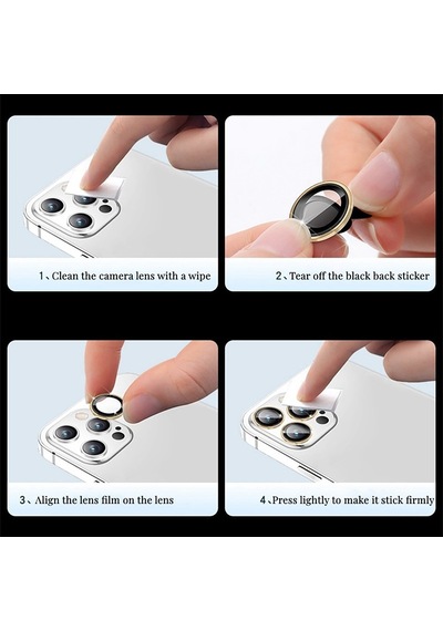 Apple Uyumlu iPhone 14 Pro Max - Kamera Lens Koruyucu Kilif 556417653