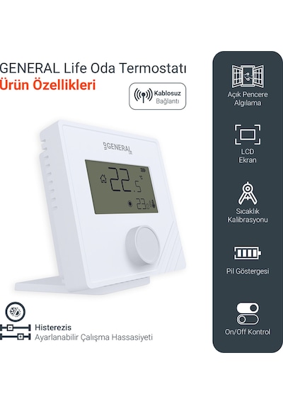 General Mıtra 25 Rf Kablosuz Oda Termostatı
