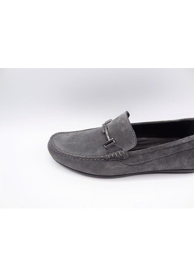 King Shoes 3210 Gri Süet Erkek Ayakkabı