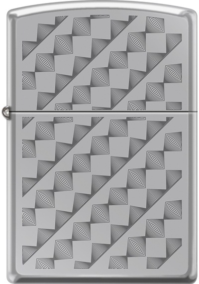 Zippo Triangles And Diamonds Dizayn Çakmak Gri