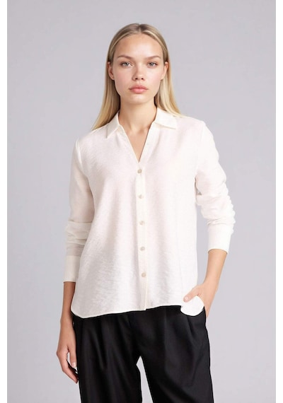 DeFacto Regular Fit Basic Düz Uzun Kollu Gömlek M9407AZ25SPWT16