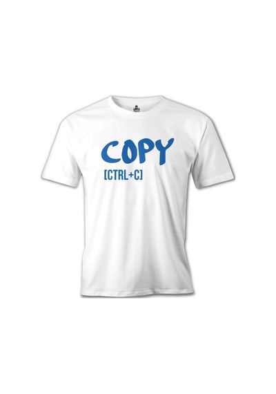 Baba Copy - Ctrl+C Beyaz Erkek Tshirt