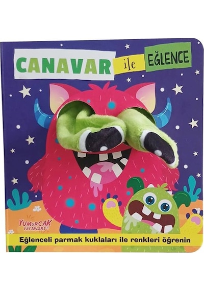 Canavar İle Eğlence / Parmak Kuklalı Kitap
