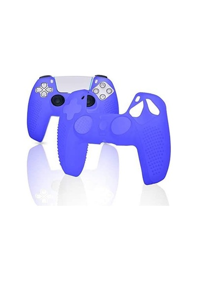 Mavi Playstation 5 Ps5 Kol Kılıfı Dualshock 5 Kabartmalı Kılıf