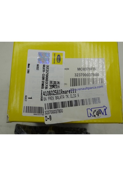 Marelli 410602581R Clio 4 Ön Fren Balata Takımı