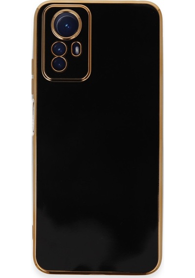 Note 12s Kılıf Volet Silikon - Siyah