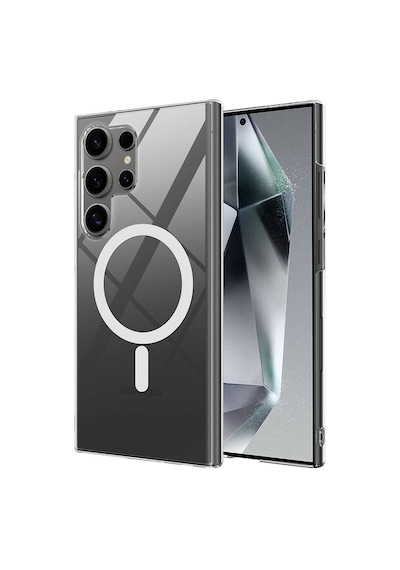 Zore Galaxy Uyumlu S24 Ultra Kılıf Kamera Korumalı Magsafe Sert Pc Porto Kapak-renksiz Renksiz