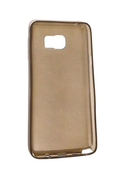 Galaxy S6 Edge Plus İle Uyumlu Kılıf İnce Şeffaf Silikon Siyah