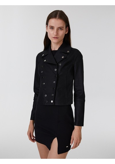 Slim Fit Kadın Ceket Siyah