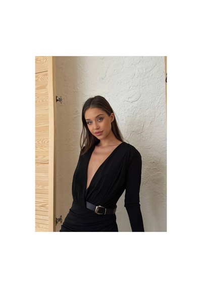 Can Çapar Kadın Abiye Derin Degaje Yaka Likralı Kemer Detaylı Bodycon Maxi Elbise - Abiye & Mezuniyet Elbisesi Siyah Can Çapar Kadın Abiye Derin Degaje Yaka Likralı Kemer Detaylı Bodycon Maxi Elbise - Abiye & Mezuniyet Elbisesi Siyah