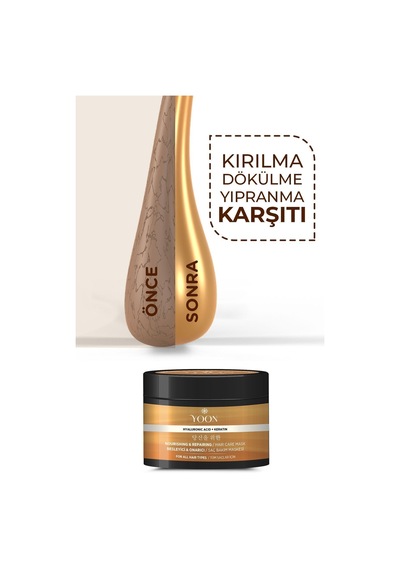 Yoon Vegan Onarıcı Saç Maskesi 250 ML + Durulanmayan Saç Serumu 100 ML