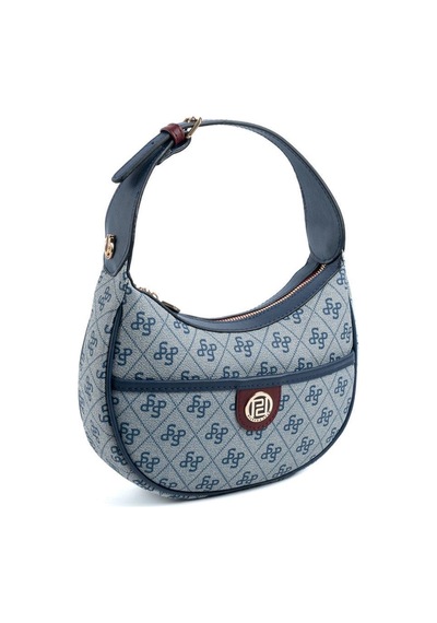 Silver Polo Sp1194 Kadın Omuz Çantası Monogram Gri-laci-bordo