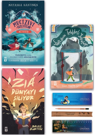 Genç Timaş Saatçilerin Tehlikeli Yolculuğu - Mucizevi Tatlıcılar - Zia Dünyayı Siliyor Set 3 Kitap