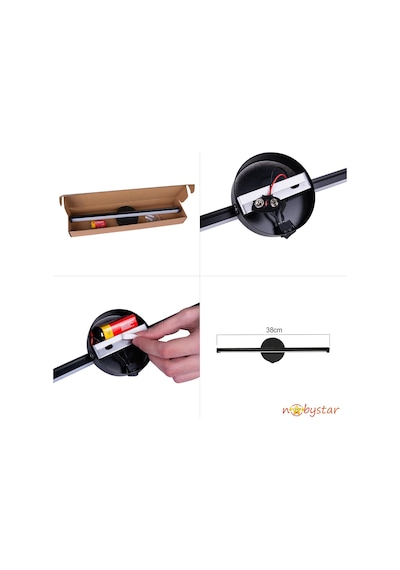 Sök-tak Sensörlü Günışığı Yapışkanlı Pilli Led Aplik 38cm Diğer