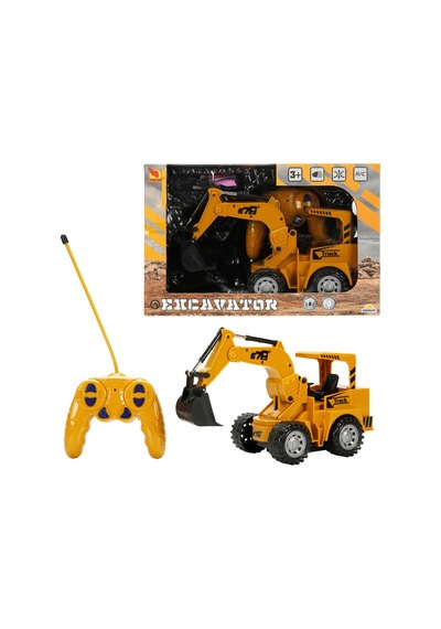 4490 Sun-rst-snc-r/c İş Makinesi Ekskavatör F/f Işıklı 3.7v.usb