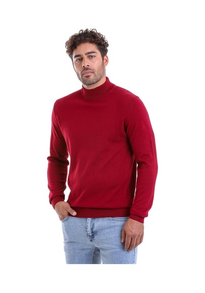 Hatemoğlu Erkek Bordo Regular Fit Düz 100% Pamuk Yarım Balıkçı Yaka Triko Kazak Bordo Hatemoğlu Erkek Bordo Regular Fit Düz 100% Pamuk Yarım Balıkçı Yaka Triko Kazak Bordo