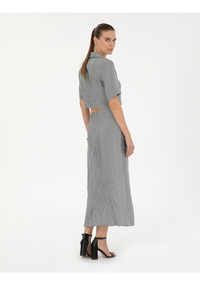 Pierre Cardin Kadın Gri Etek Dokuma 50288866-vr024
