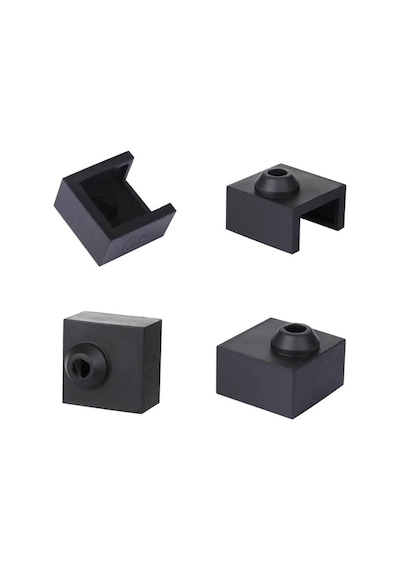 Koodmax 2 Adet CR10 Baskı Ekstrüzyon Kafası MK8 Isıtıcı Blok Silikon Kılıfı 3D Yazıcı