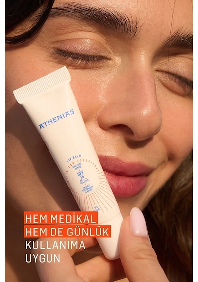 Athenias Lip Balm Anti Chap 15 gr Spf15 Organik Çilek Aromalı Dudak Bakımı Çatlak Karşıtı