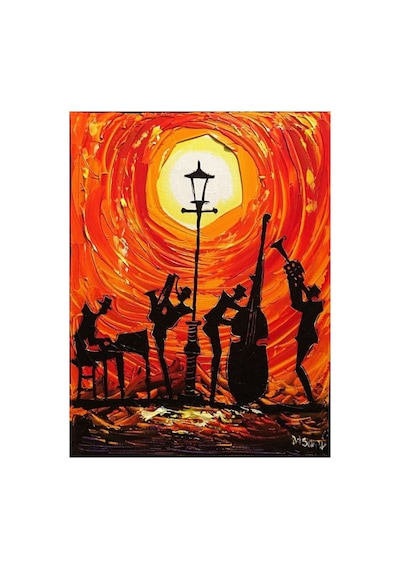 Müziğin Nabzı Çerçeveli 90x110 Sayılarla Boyama Hobi Seti