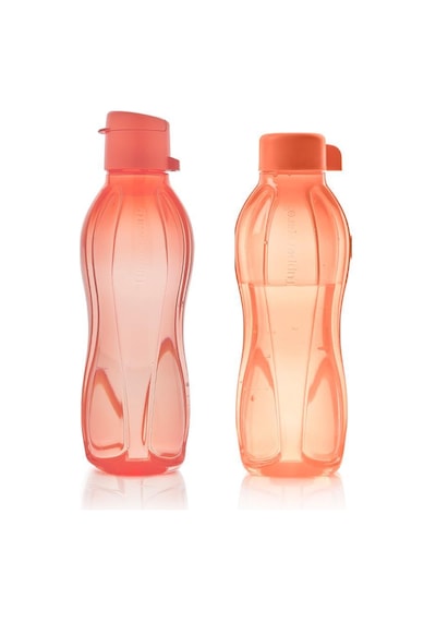Eco Şişe Kolay Kapak Suluk Ve Matara Pembe Ve Turuncu 2'li 500ml Pembe-turuncu