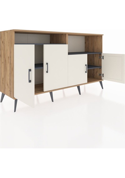Hyperion Konsol 4 Raflı 4 Kapaklı 176x44x99 Çam-aytaşı/antrasit Atlas Çam/aytası - Atlas Çam Hyperion Konsol 4 Raflı 4 Kapaklı 176x44x99 Çam-aytaşı/antrasit Atlas Çam/aytası - Atlas Çam