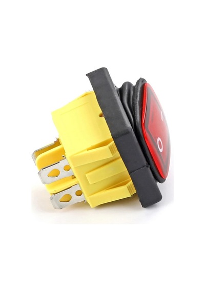 30A 250V On-Off Anahtar Yüksek Akım Kcd4 4 Pin Buton IP67 Su Geçirmez Led Işıklı Rocker Switch