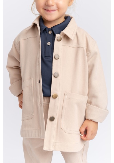 Oliven The Kid Oliventhekid Unisex Gabardin Ceket Bej Bej
