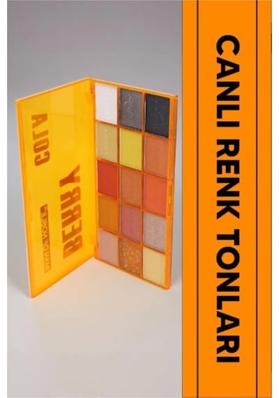 15 Renkli Sedefli Mat Far Paleti - 2'li Set