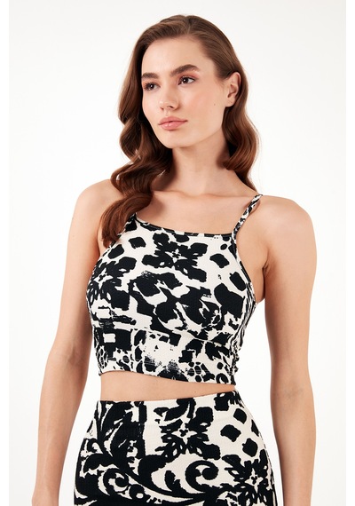 Lela Slim Fit Ip Askılı Yırtmaçlı Midi Alt-Üst Bayan Takım 5865726 Siyah