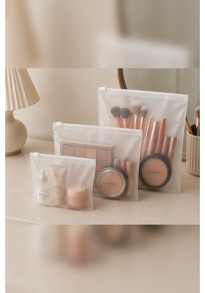 10 Lu Makyaj Organizer Seti+ 5 Li Takı Organizer Hediye Şeffaf