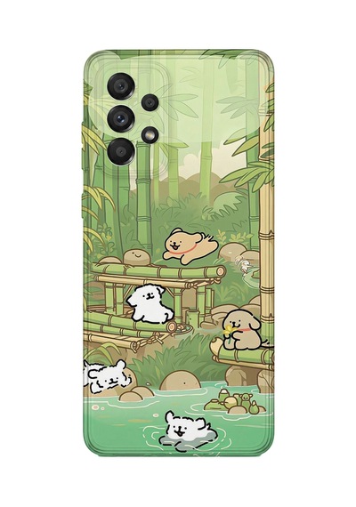 Samsung Galaxy M52 Uyumlu Baskılı Şeffaf Telefon Kılıfı Koleksiyon: Cute Animals 5