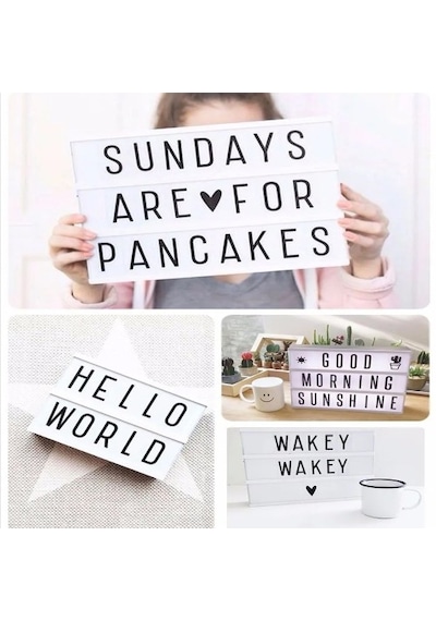 A4 Boyutunda Led Işıklı Yazı Panosu Lightbox