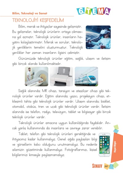 Sınav Yayınları 1. Sınıf Tüm Dersler Konu Anlatımlı